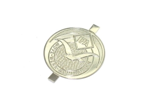 Emblemat siedzenia pasażera Alu niklowany